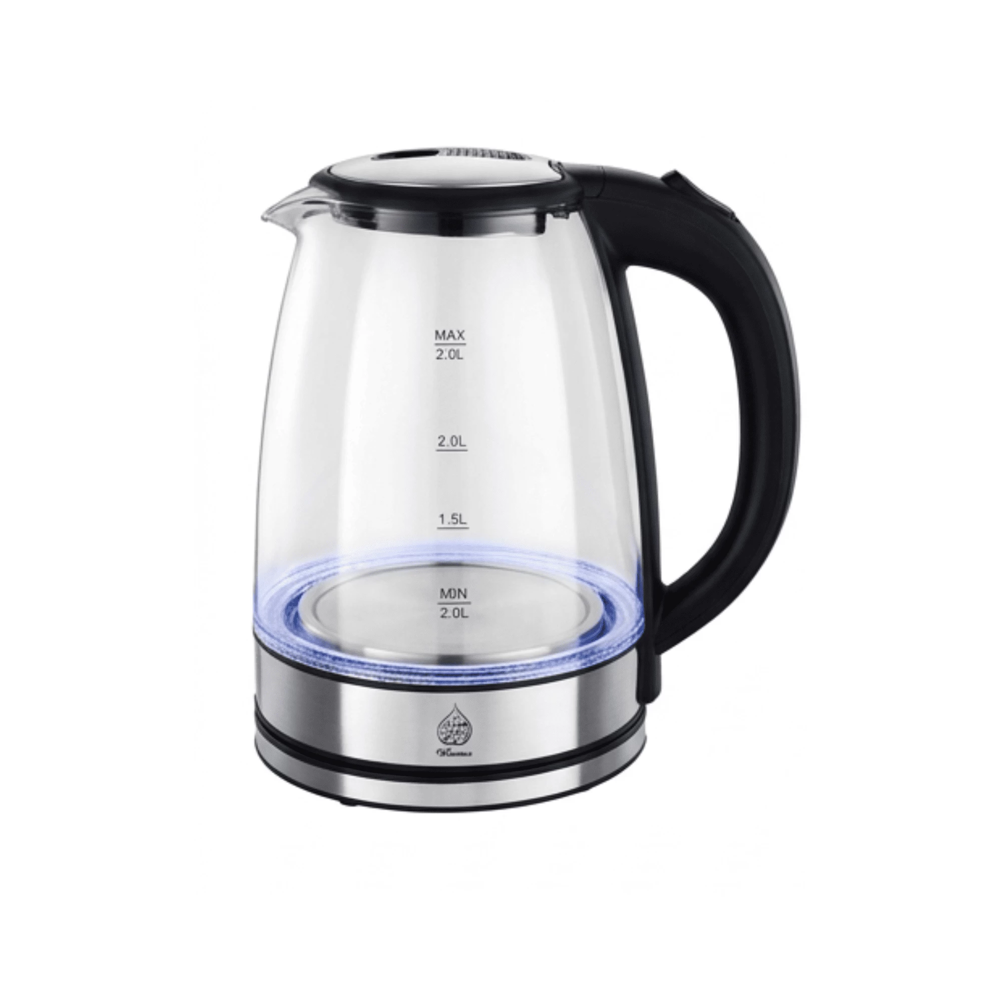 2026-06-02-6a1eeeaddda3f Elegance 2.0L Borosilicate Glass Electric Kettle (1500W) – Fast Heating with LED - Image 1