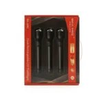MAX AL BARIQ MA-308L Zoom Rechargeable LED Flashlight Set (3-Piece Value Pack)