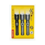 360° GERMAN Technology KF-1108 Heavy-Duty LED Flashlight Set (3-Piece Value Comb - Image 2