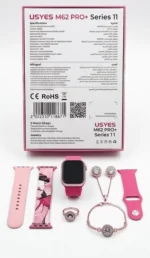 JSYES M62 PRO+ Series 11 Luxury Smartwatch & Diamond-Accent Jewelry Set - Image 3