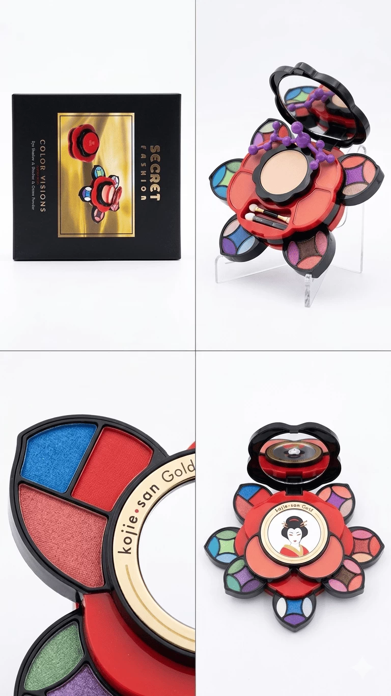 2026-05-18-6a0b205d2fc1b Secret Fashion Color Visions Luxury Floral Compact Vanity Kit - Image 1