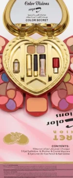 Color Secret Color Visions Luxury Heart-Shaped Beauty Compact - Image 3